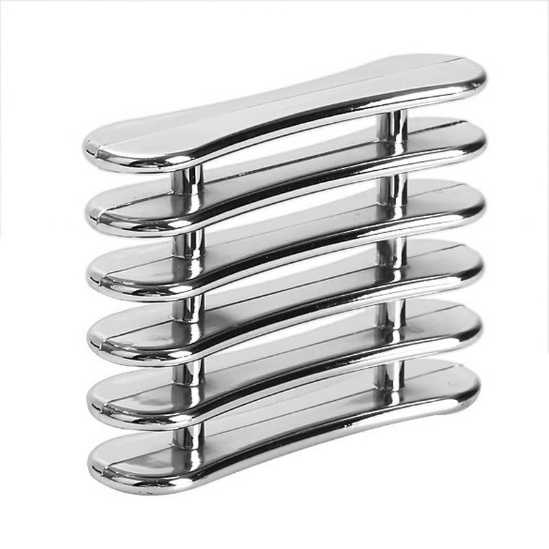Penselhållare / penselställ - Liggandes med 5 fack - Silver