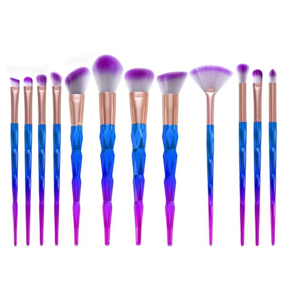 Unicorn White Pro Set with 10 pcs. exclusive makeup / makeup brushes