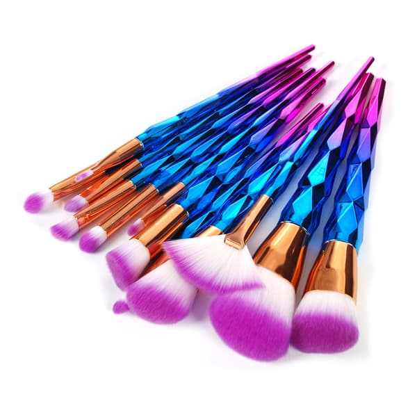 Unicorn White Pro Set with 10 pcs. exclusive makeup / makeup brushes