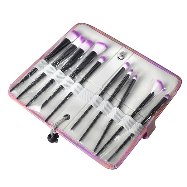 10 pieces. unicorn brushes with good storage