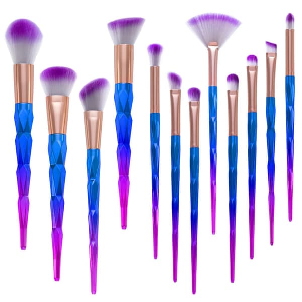 Unicorn White Pro Set with 10 pcs. exclusive makeup / makeup brushes