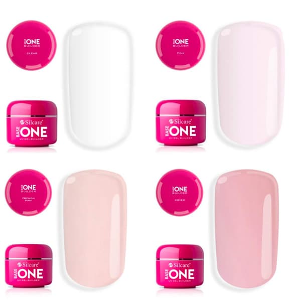 Base one - Builder / byggel 15g - 17 olika - UV-gel - Silcare