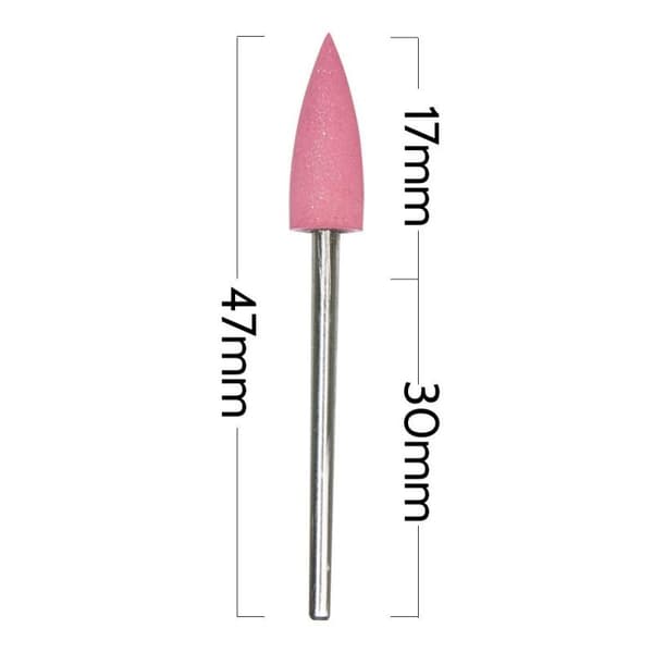 Gummi polerings slip bits - Rosa - G0616K