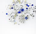 Miniatyrbild 3 av 3: Dekorationer - Mix - Silver - 10 - Saphire