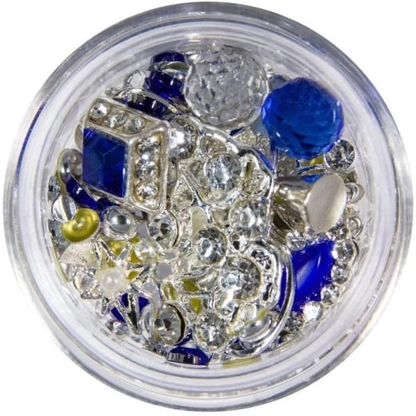 Dekorationer - Mix - Silver - 10 - Saphire