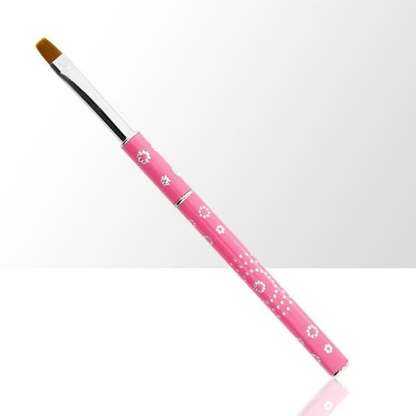 Gelé pensel med kork - Storlek: #8 - Rosa