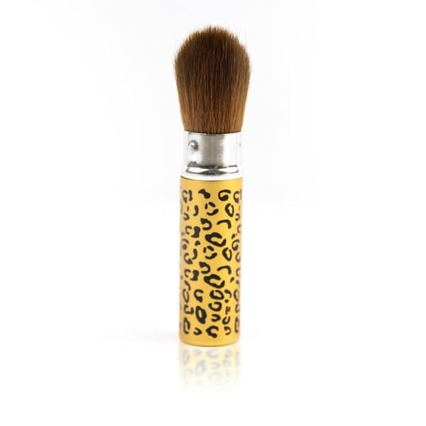 Dammborste - Med kork 10,5 cm lång. Leopard