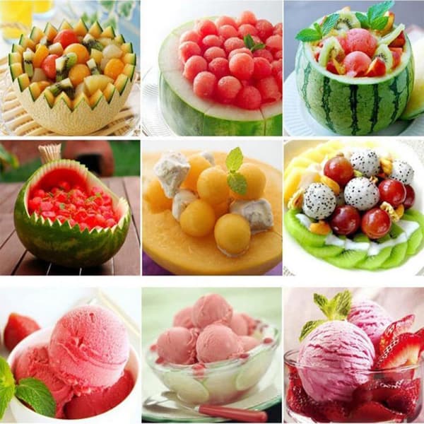 Melonskopa , fruktskopa , glasskopa , melonskärare
