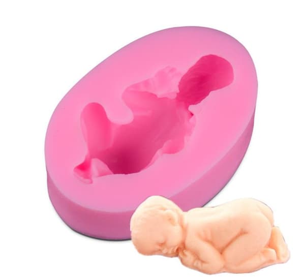 Sovande bebis form, dop , babyshower , sleeping baby - Gjutform