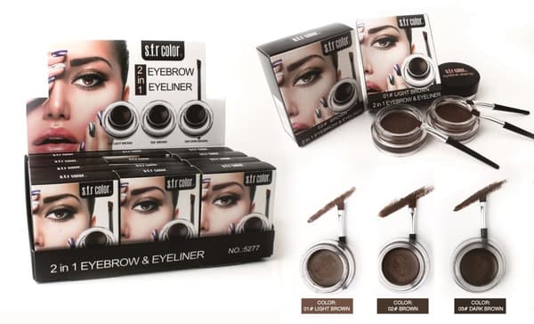 Øyenbrynsgelé - Øyenbrynspomade - 2in1 Eyeliner