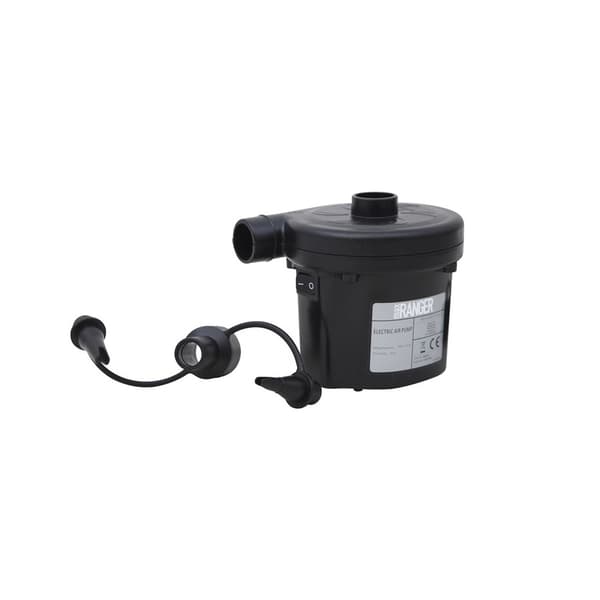 Elektrisk pumpe 230V for camping og madrasser med doble dyser