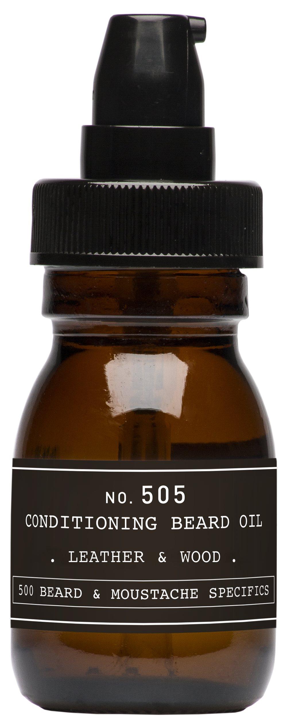 Depot - No. 505 Conditioning Beard Oil - Leather Wood