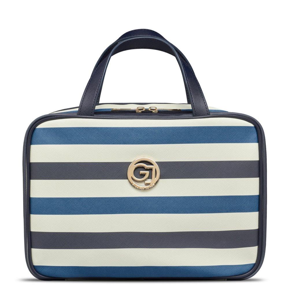 Gillian Jones - Organizer Cosmetic bag w. hangup function - Dark blue PU