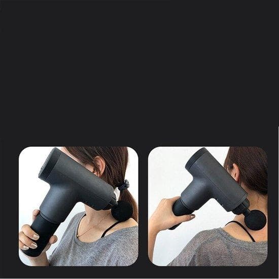 Massage Gun - Wireless - 10 positioner - 2 timmars batteritid - 4 bilagor - pistol - professionell - tyst - svart
