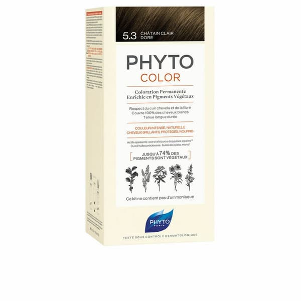 Permanent hårfäg PHYTO PhytoColor 5.3-castaño claro dorado Utan ammoniak
