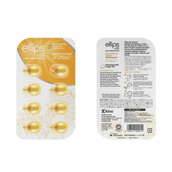 Vitamin Ellips Smooth Shiny Tabletter med Arganolja - Termoskydd för vackert och glansigt hår.