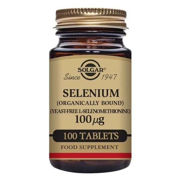 Selen Solgar 100 kapslar - Naturligt kosttillskott för optimal hälsa och välbefinnande.