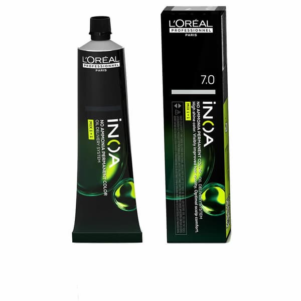 LOreal Professionnel Paris Inoa Permanent Färg Utan Ammoniak Nº 7.0 60 g - Hållbar färg för vackert hår.