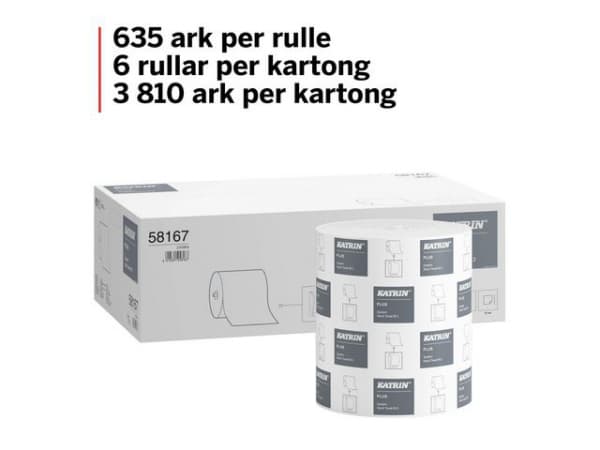 Tørkerull Katrin Plus System M 2L 140M (6 ruller) (1 stk.)