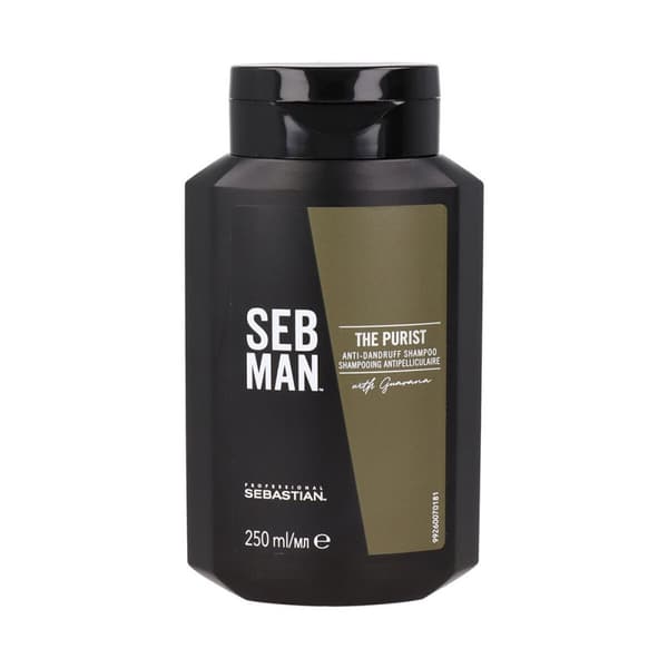 Sebastian Man The Purist 250 ml - Anti-skæl shampoo til hovedbundsrensning og skælbekæmpelse.
