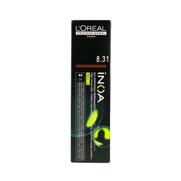 LOreal Professionnel Paris Inoa 60 g Nº 8.31 - Permanent färg för håret.