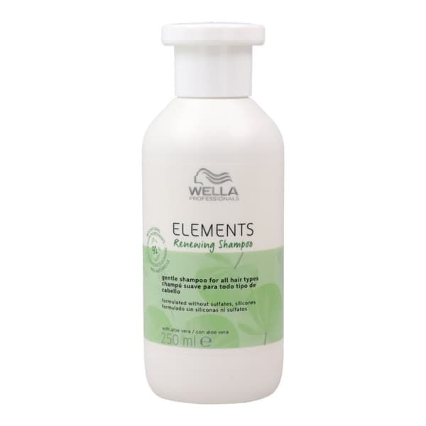 Wella Elements Hellävarainen Shampoo 250 ml - Lempeä puhdistus pehmeille ja terveille hiuksille.