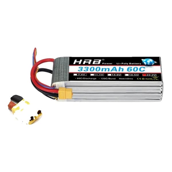 Lipo-akku, suuri kapasiteetti, useita vaihtoehtoja, 2S 5000mAh XT60