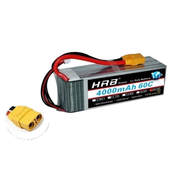 Lipo-akku, suuri kapasiteetti, useita vaihtoehtoja, 2S 5000mAh XT60 6S 4000mah XT90
