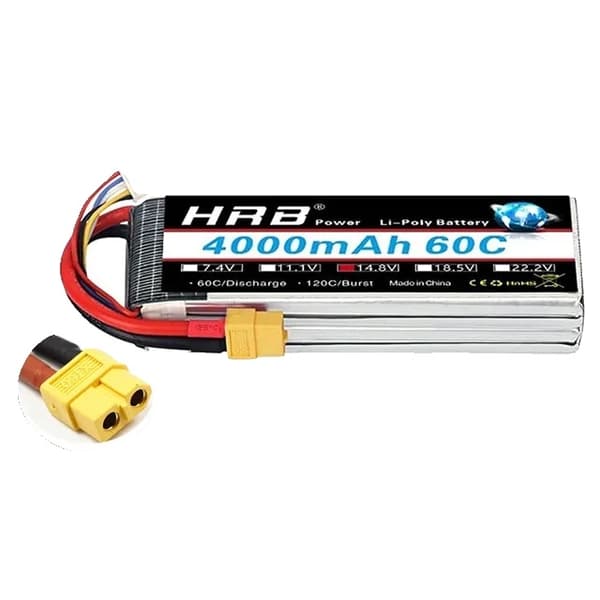 Lipo-akku, suuri kapasiteetti, useita vaihtoehtoja, 2S 5000mAh XT60