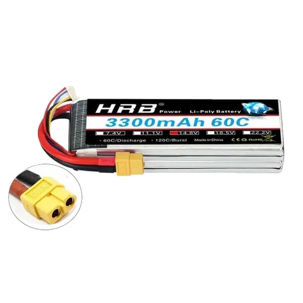 Lipo-akku, suuri kapasiteetti, useita vaihtoehtoja, 2S 5000mAh XT60