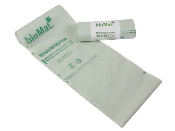 Biosekk Biomat Knyte Sterk 22My 60L (10 stk/rull, 10 ruller) (1 stk.)