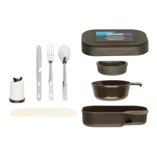 Matset Med Bestick & Mugg - Perfekt för Camping & Friluftsliv