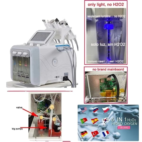 Hydro Facial-enhet, Ultraljudsteknik, Radiofrekvensteknik, Hög Kvalitet, EU