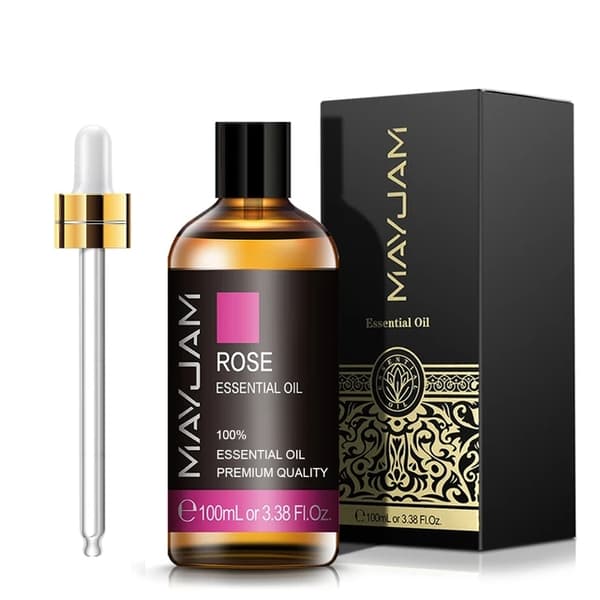 Eteeriset öljyt, puhdas luonnollinen, vartalohieronta, 100ml, Ruusu