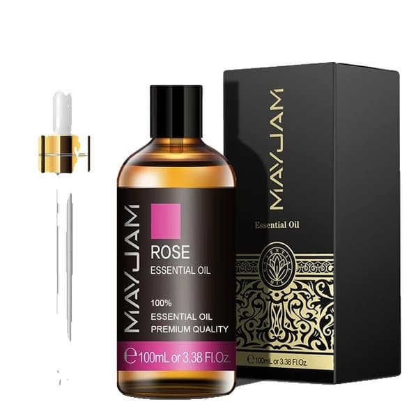 Eteeriset öljyt, puhdas luonnollinen, vartalohieronta, 100ml, Ruusu