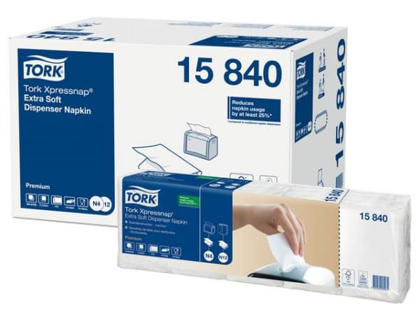 Dispenserserviett Tork N4 2L Hvit (500 stk) (1 stk.)