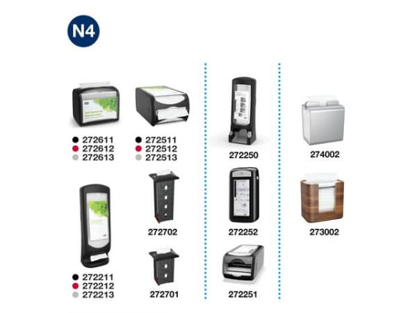 Dispenserserviett Tork N4 2L Hvit (500 stk) (1 stk.)