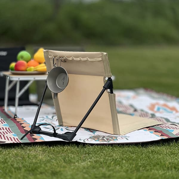 Strandmåtte med ryglæn - Beige