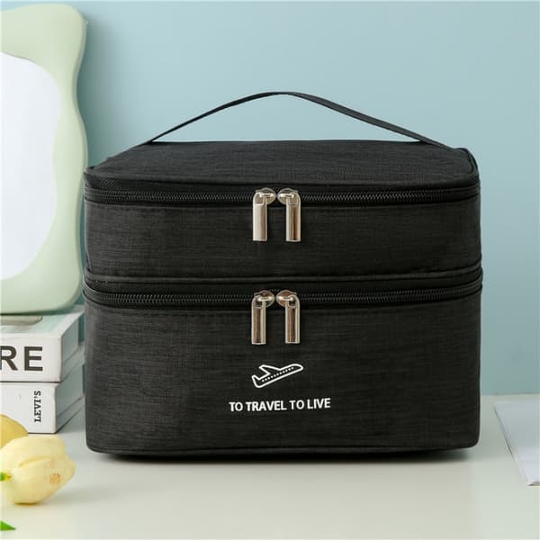 Meikkilaukku 23 cm (Black)