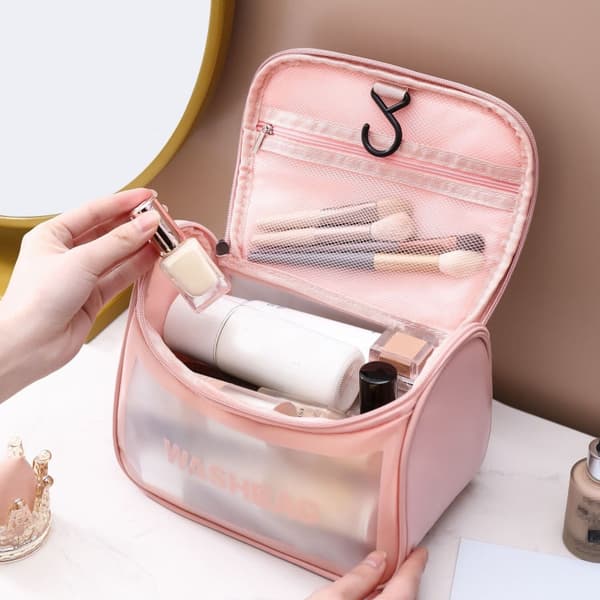 Meikkilaukku PVC (Pink)