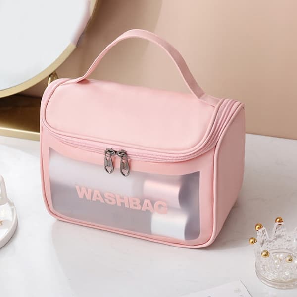 Meikkilaukku PVC (Pink)