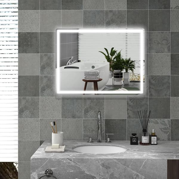 Kylpyhuonepeili 80 x 60 cm Led Memory