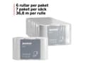 Miniatyrbilde 2 av 6: Toalettpapir Katrin Plus 250 2L 36M (6 stk)