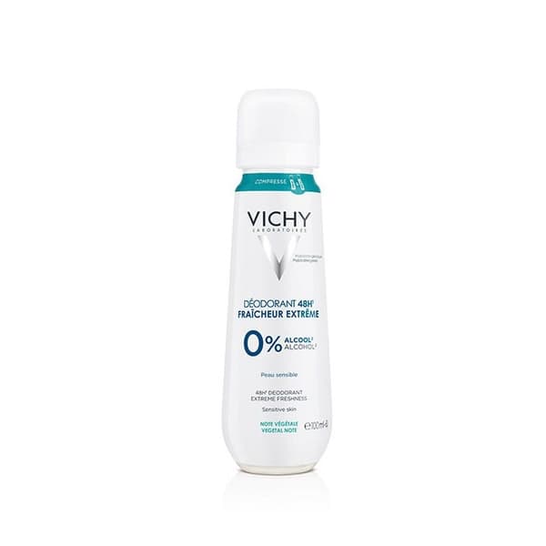 Vichy Deodorant 48H Freshness Extreme 0% Alcohol Sensitive Skin 100ml
