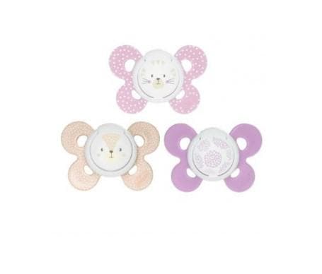 Silicone Pacifier Chicco Physio Comfort Girl 6-16 M 2u