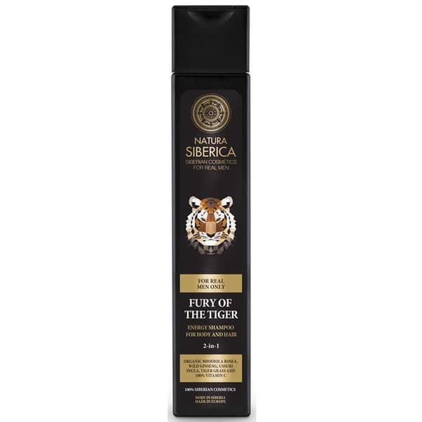 Natura Fury Of The Tiger Energy Shampoo For Body And Hair 2 In 1 250ml