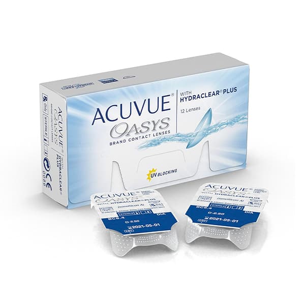 Acuvue Oasys Hydraclear Contact Lenses Replacement 2 Weeks -3.75 BC/8.4 12 Units