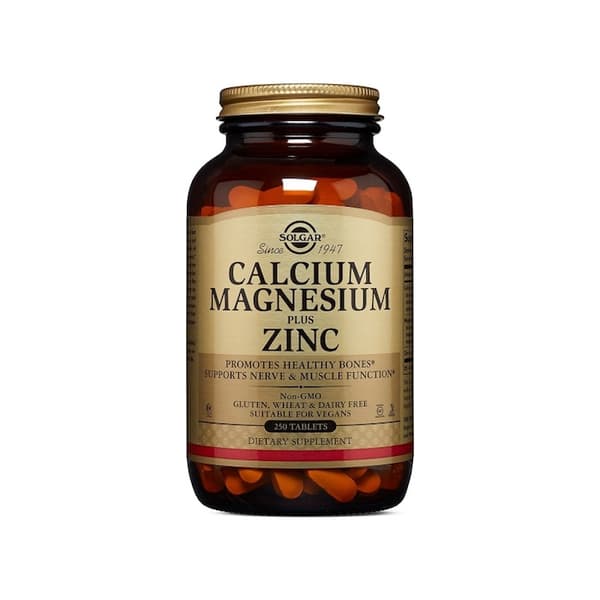 Solgar Calcium Magnesium Plus Zinc 250 Tablets