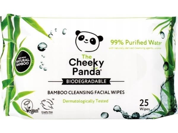 Frekke Panda Uparfymerte sminkefjerningsservietter - 25 stk.