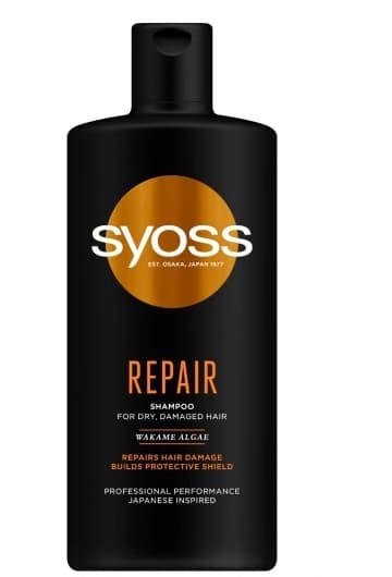 Syoss Korjaava Shampoo 440 ml - Syvä Kosteuttava Puhdistus Hiusjuurille
